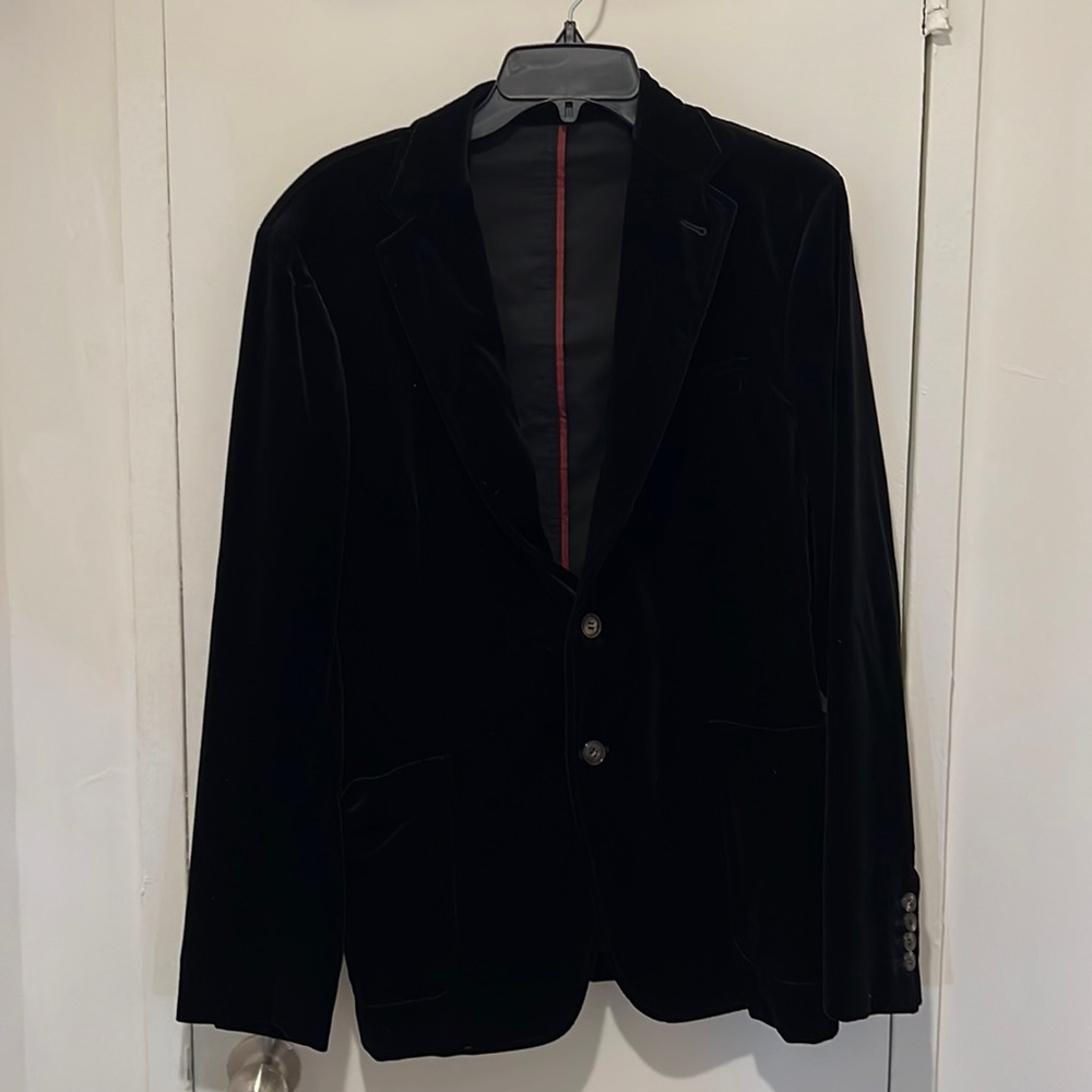 Men’s silk velvet blazer Armani Collezioni size 54 Italian, 42 R American